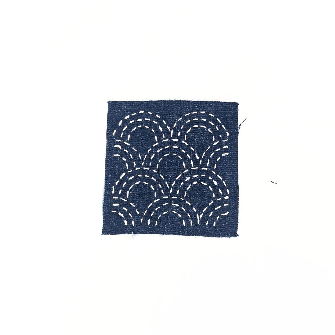 Sashiko denim patch