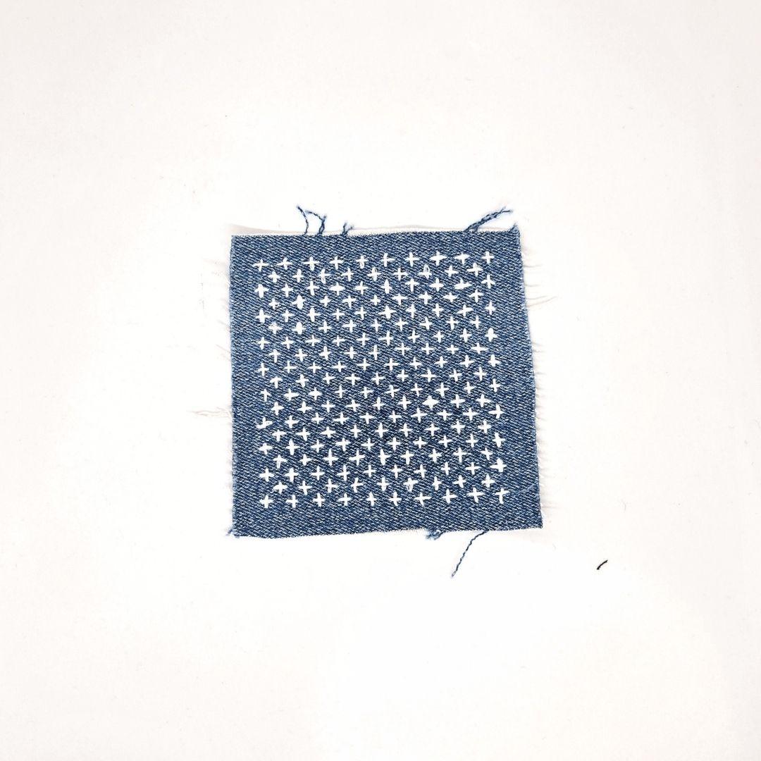Sashiko denim patch